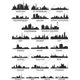 Eastern European City Skyline Collection