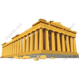 Golden Greek Temple