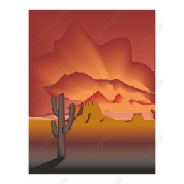Vibrant Desert Sunset