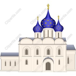 Cathedral with Blue Domes