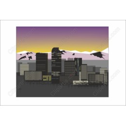 Vibrant City Skyline