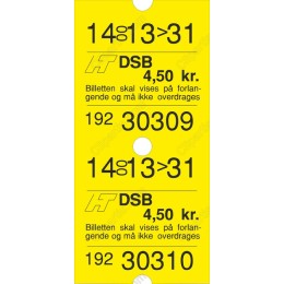 Vintage Train Ticket