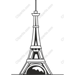 Eiffel Tower - Black and White