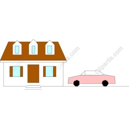 Cozy House and Pink Car