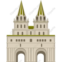Elegant Twin Spires Historical Building