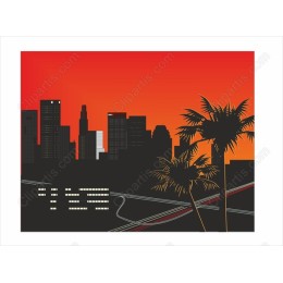 Urban Sunset Skyline
