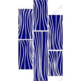 Stylish Blue Wave Pattern