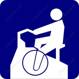 Cyclist Icon - Minimalist for Signage and Campaigns