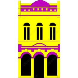 Vibrant Stylized Building