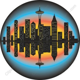 Vibrant Urban Skyline