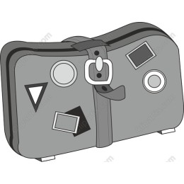 Stylish Grey Travel Suitcase