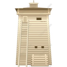 Rustic Log Tower