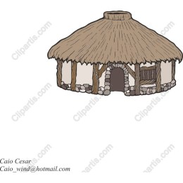 Traditional Thatched-Roof Dwelling