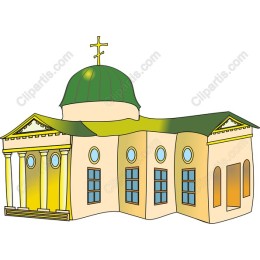 Classic Architecture with Green Dome