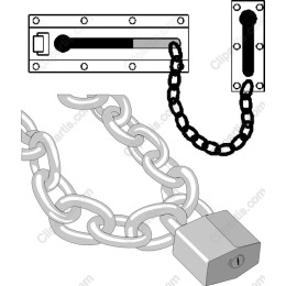 Heavy-Duty Chain and Padlock
