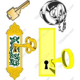 Vintage Key and Lock Collection