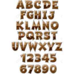 Deluxe Wooden Alphabet & Number Clipart Set