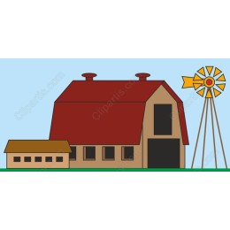 Classic Barn and Windmill
