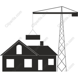 Construction Crane Lifting House