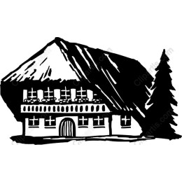 Rustic Thatched Roof House