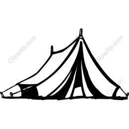 Hand-Drawn Classic Tent