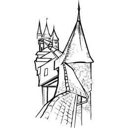 Whimsical Castle Rooftop