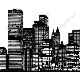 Urban Skyline Black & White