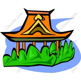 Vibrant Traditional Asian Pavilion
