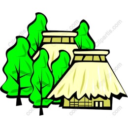 Rustic Village Scene