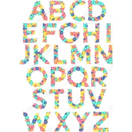 Bubble Alphabet Clipart Set