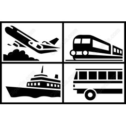 Iconic Travel Transportation Collection