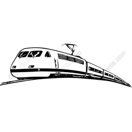 Sleek High-Speed Train
