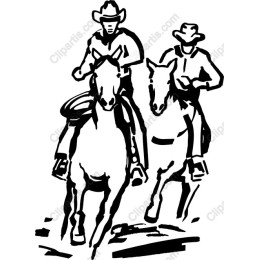 Dynamic Cowboy Horse