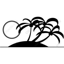 Tropical Paradise Palm Tree