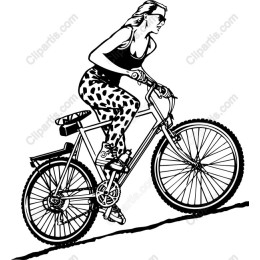 Stylish Cyclist in Leopard Print Leggings