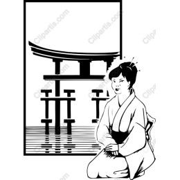 Elegant Japanese Kimono Woman
