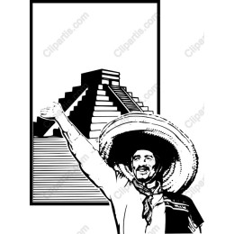 Mexican Culture: Sombrero & Pyramid