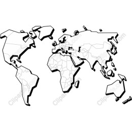Bold World Map