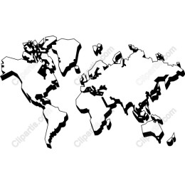 Stylized World Map