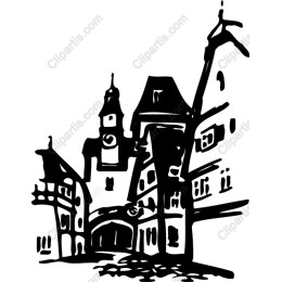 Majestic Castle - Black and White