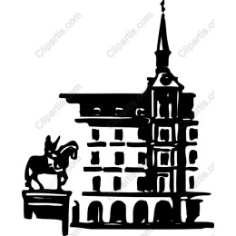 Majestic Historical Architecture with Equestrian Statue