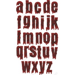 Dripping Blood Font Set