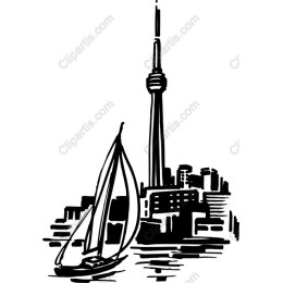 Toronto Skyline Sailboat