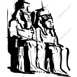 Egyptian Pharaoh Statues