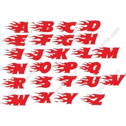 Flaming Alphabet Pack