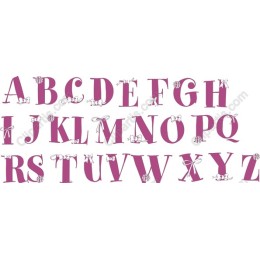 Whimsical Bow Alphabet