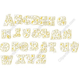 Cheese Alphabet Set