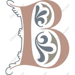 Elegant Baroque Letter B