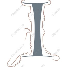 Playful Whimsical Letter I