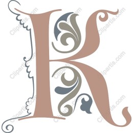 Elegant Decorative Letter K